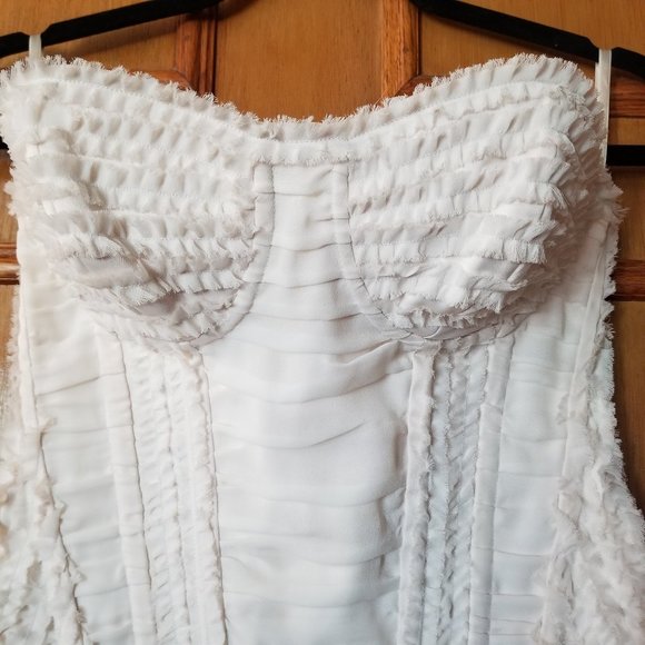 NWT Charlotte Russe Bustier Corset Lingerie White - Picture 4 of 12